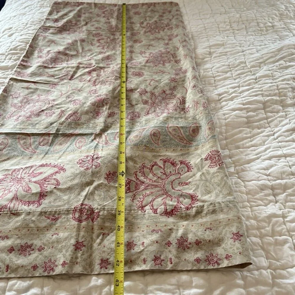 Vintage Ralph Lauren Cotton USA Amelia‎ Floral King Pillowcase Paisley Cottage